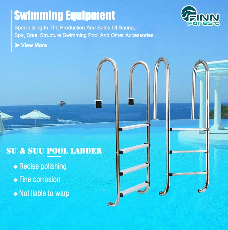 Anti-Slip 2/3/4/5 Steps Swimming Pool Use Stainless Steel Ladders