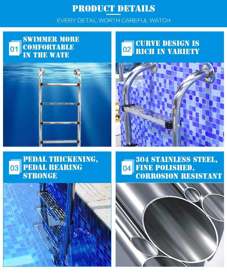 Customized Design Stainless Steel Swimming Pool Ladder