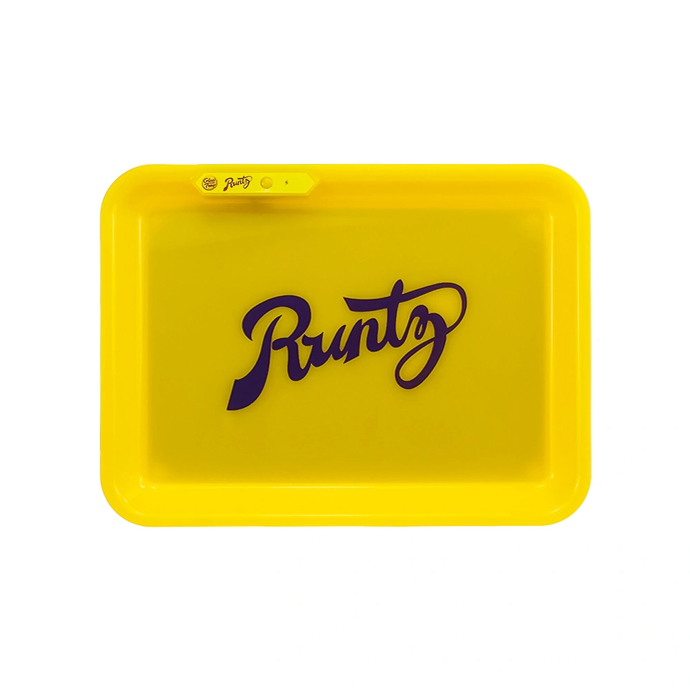 Blank Bluetooth Joint Rolling Sublimation Cookie Weed Set LED Glow Trays Custom Rolling Tobacco Trays